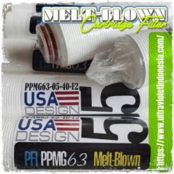 d PPMG63 Meltblown Mini Groove Filter Cartridge  large